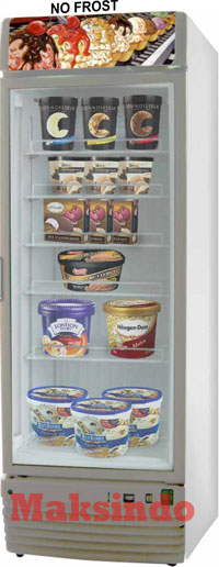 mesin freezer glass untuk memajang es krim